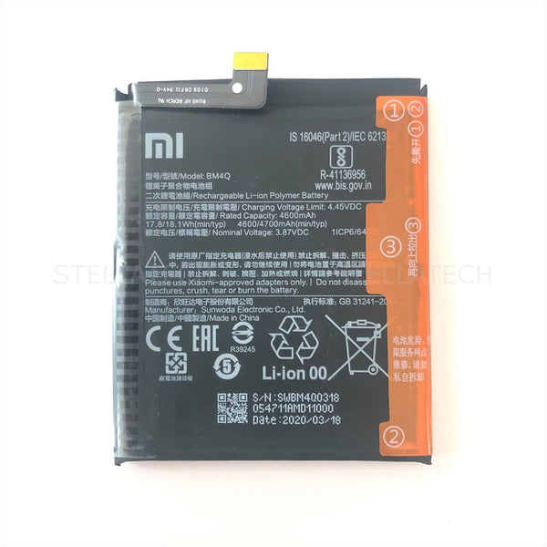 Akku Li-Ion BM4Q 4700mAh Xiaomi Poco F2 Pro (M2004J11G)