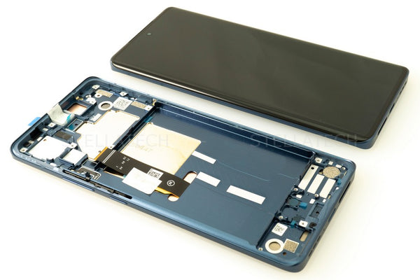 Motorola Edge 30 Fusion (XT2243) - Display LCD Touchscreen + Frame Blue