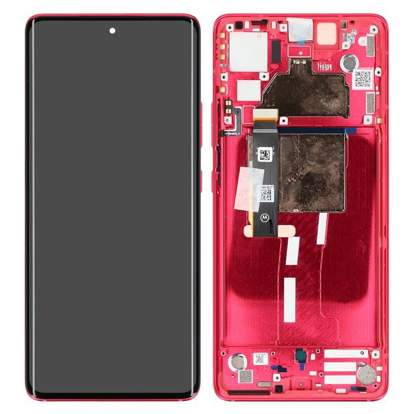 Display OLED Touchscreen + Frame Motorola Edge 30 Fusion (XT2243) Magenta Red