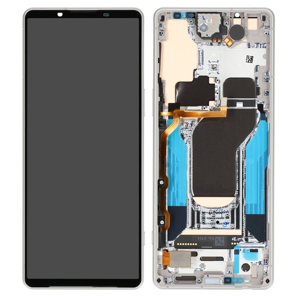 Display LCD Touchscreen + Rahmen Silber Sony Xperia 1 V (QX-DQ54)