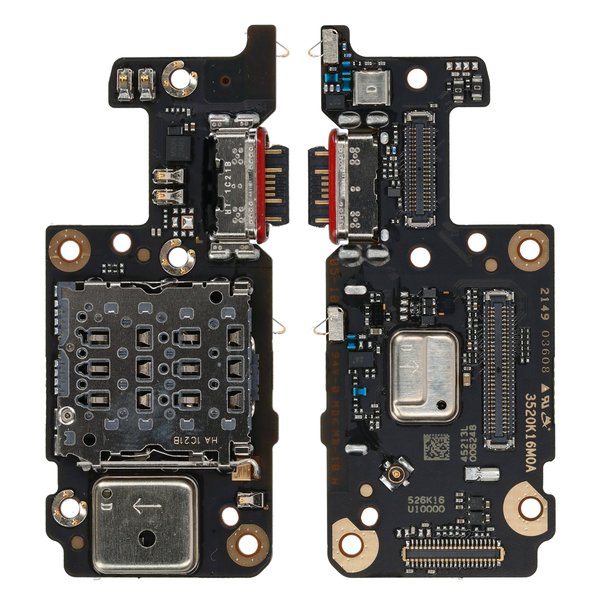 Flex Board / Platine USB Typ-C Connector + SIM Card Reader Xiaomi Redmi Note 11 Pro+ 5G (21091116UG)