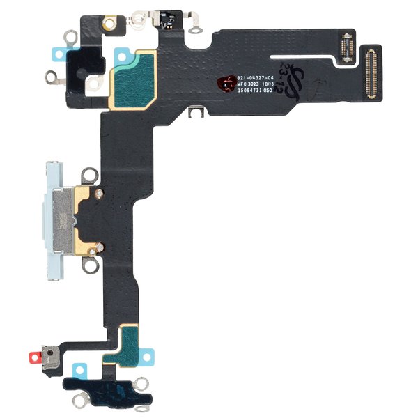 Apple iPhone 15 - USB Type-C Connector Flex-Cable + Microfone Blue